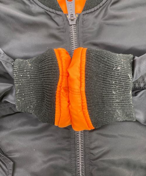 ALPHA（アルファ）ALPHA (アルファ) MA-1ジャケット ブラック サイズ:Lの古着・服飾アイテム