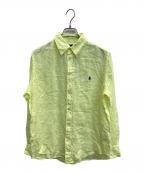 POLO RALPH LAURENポロ・ラルフローレン）の古着「リネンシャツ」｜イエロー