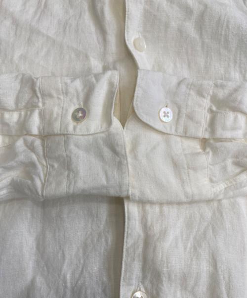 UNITED ARROWS（ユナイテッドアローズ）UNITED ARROWS (ユナイテッドアローズ) リネンシャツ ホワイト サイズ:Mの古着・服飾アイテム