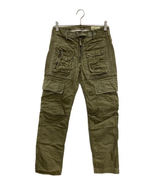 AVIREX（アヴィレックス）AVIREX (アヴィレックス) マルチポケットカーゴパンツ カーキ サイズ:Sの古着・服飾アイテム