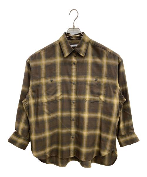 BEAUTY&YOUTH（ビューティーアンドユース）BEAUTY&YOUTH (ビューティーアンドユース) チェックシャツ ブラウン サイズ:表記無しの古着・服飾アイテム