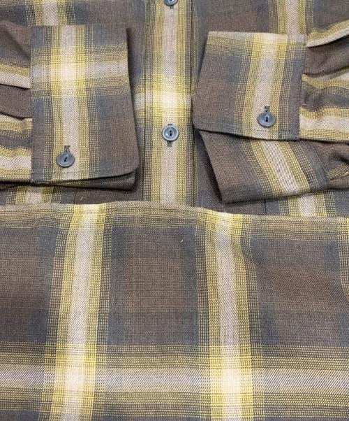 BEAUTY&YOUTH（ビューティーアンドユース）BEAUTY&YOUTH (ビューティーアンドユース) チェックシャツ ブラウン サイズ:表記無しの古着・服飾アイテム