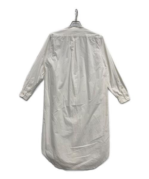 Yarmo（ヤーモ）Yarmo (ヤーモ) シャツワンピース ホワイト サイズ:FREEの古着・服飾アイテム