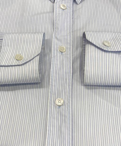 CELINE（セリーヌ）CELINE (セリーヌ) ストライプシャツ スカイブルー サイズ:39の古着・服飾アイテム