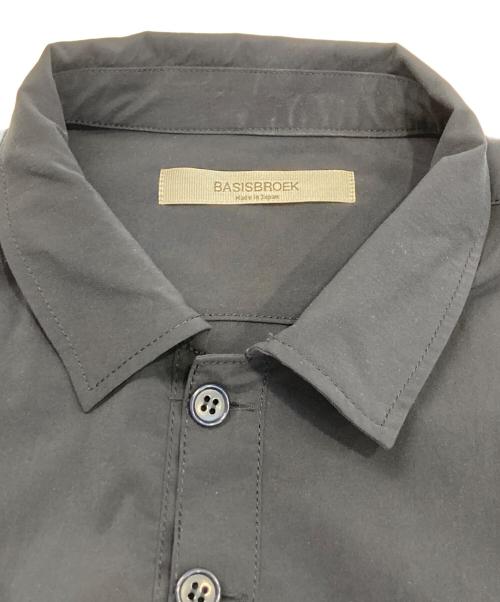 BASISBROEK（バージスブルック）BASISBROEK (バージスブルック) Taslan Stretch Taffeta Shirt Jacket ネイビー サイズ:2(M)の古着・服飾アイテム