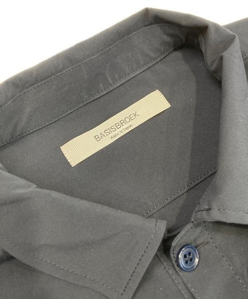 BASISBROEK（バージスブルック）BASISBROEK (バージスブルック) Taslan Stretch Taffeta Shirt Jacket ネイビー サイズ:2(M)の古着・服飾アイテム