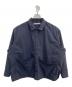 BASISBROEK（バージスブルック）の古着「Taslan Stretch Taffeta Shirt Jacket」｜ネイビー