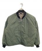 axesquinアクシーズクイン）の古着「中綿ブルゾン」｜カーキ