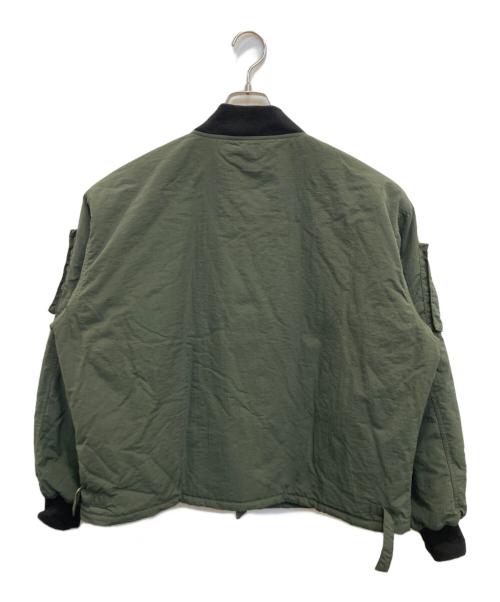 axesquin（アクシーズクイン）AXESQUIN (アクシーズクイン) 中綿ブルゾン カーキ サイズ:Mの古着・服飾アイテム