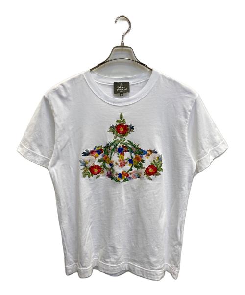 Vivienne Westwood（ヴィヴィアンウエストウッド）Vivienne Westwood (ヴィヴィアンウエストウッド) プリントTシャツ ホワイト サイズ:48の古着・服飾アイテム