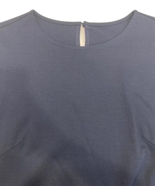 BLUE LABEL CRESTBRIDGE（ブルーレーベルクレストブリッジ）BLUE LABEL CRESTBRIDGE (ブルーレーベルクレストブリッジ) コンパクトクリアポンチワンピース ネイビー サイズ:38の古着・服飾アイテム