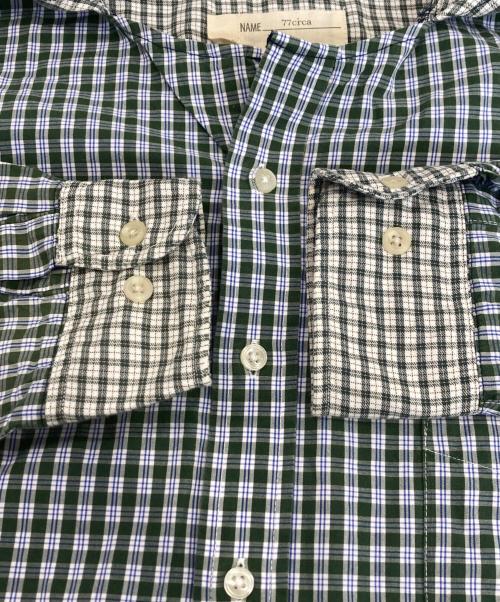 77circa（ナナナナサーカ）77circa (ナナナナサーカ) リメイクシャツ グリーン サイズ:-の古着・服飾アイテム