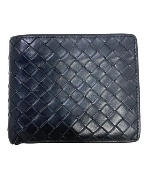 BOTTEGA VENETA（ボッテガベネタ）BOTTEGA VENETA (ボッテガベネタ) パスケース付き折り畳み財布 ブラックの古着・服飾アイテム