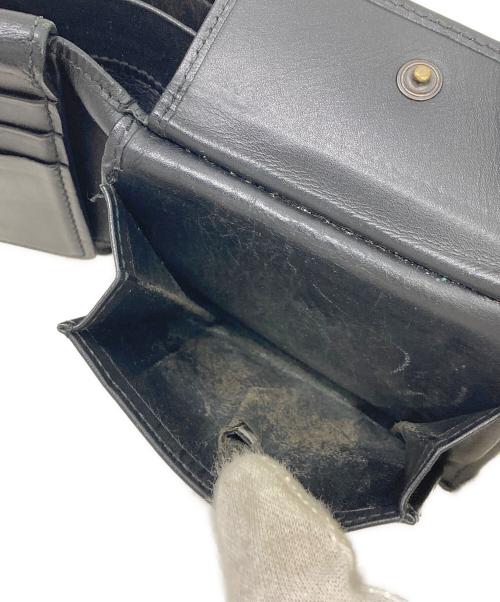 BOTTEGA VENETA（ボッテガベネタ）BOTTEGA VENETA (ボッテガベネタ) パスケース付き折り畳み財布 ブラックの古着・服飾アイテム