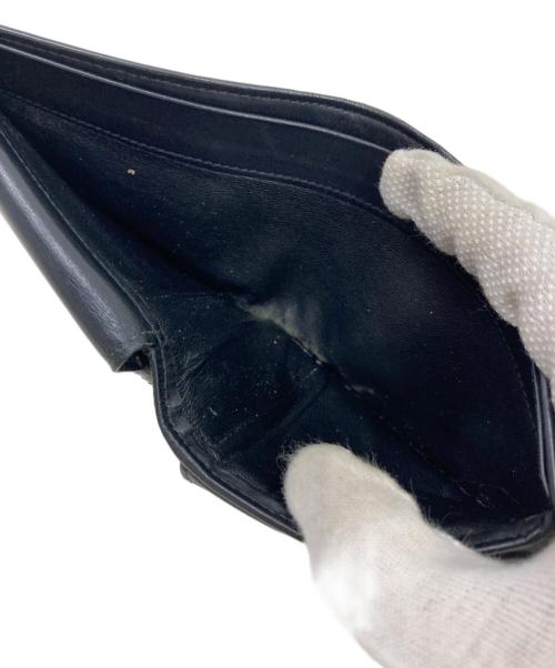 BOTTEGA VENETA（ボッテガベネタ）BOTTEGA VENETA (ボッテガベネタ) パスケース付き折り畳み財布 ブラックの古着・服飾アイテム