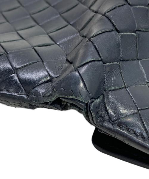BOTTEGA VENETA（ボッテガベネタ）BOTTEGA VENETA (ボッテガベネタ) パスケース付き折り畳み財布 ブラックの古着・服飾アイテム