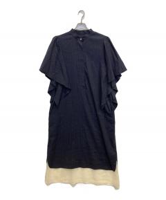 中古・古着通販】ADORE (アドーア) ライトサテンワンピース ブラック