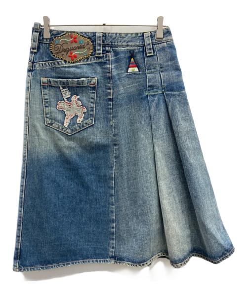 DSQUARED2（ディースクエアード）DSQUARED2 (ディースクエアード) デニムスカート ブルー サイズ:36の古着・服飾アイテム
