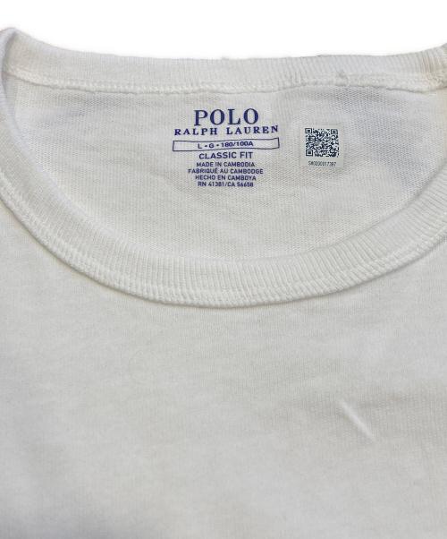 POLO RALPH LAUREN（ポロ・ラルフローレン）POLO RALPH LAUREN (ポロ・ラルフローレン) 長袖カットソー ホワイト サイズ:L 未使用品の古着・服飾アイテム