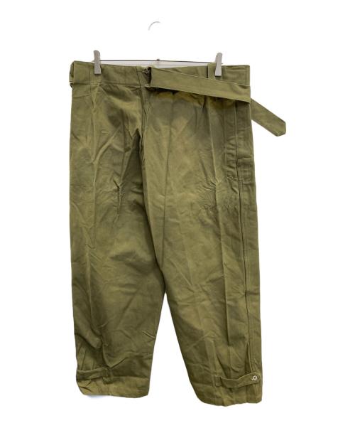 French Army（フランス軍）French Army (フレンチアーミー) M-35 モーターサイクルパンツ カーキ サイズ:表記無しの古着・服飾アイテム