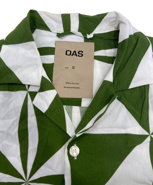 OAS（オーエーエス）OAS (オーエーエス) 半袖シャツ グリーン サイズ:Sの古着・服飾アイテム
