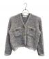 Mila Owen（ミラオーウェン）の古着「ニットツイードショートジャケット」｜グレー