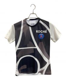 KOCHE×Paris Saint-Germain（コシェ×パリサンジェルマン）の古着「PRINTED T-SHIRT」｜ブラック×ホワイト