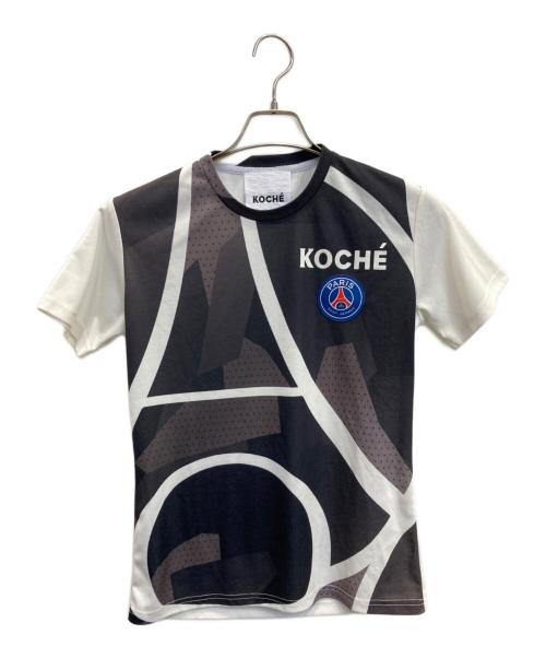 KOCHE（コシェ）KOCHE (コシェ) Paris Saint-Germain (パリサンジェルマン) PRINTED T-SHIRT ブラック×ホワイト サイズ:Sの古着・服飾アイテム