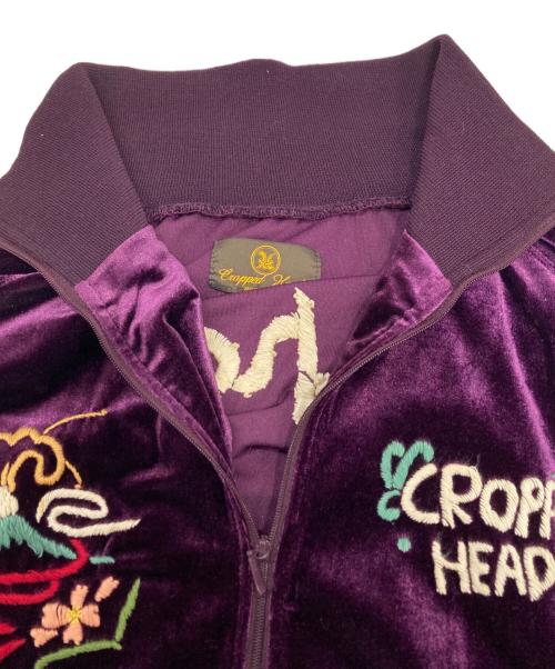 CROPPED HEADS（クロップドヘッズ）CROPPED HEADS (クロップドヘッズ) ベロアトラックジャケット パープル サイズ:Mの古着・服飾アイテム
