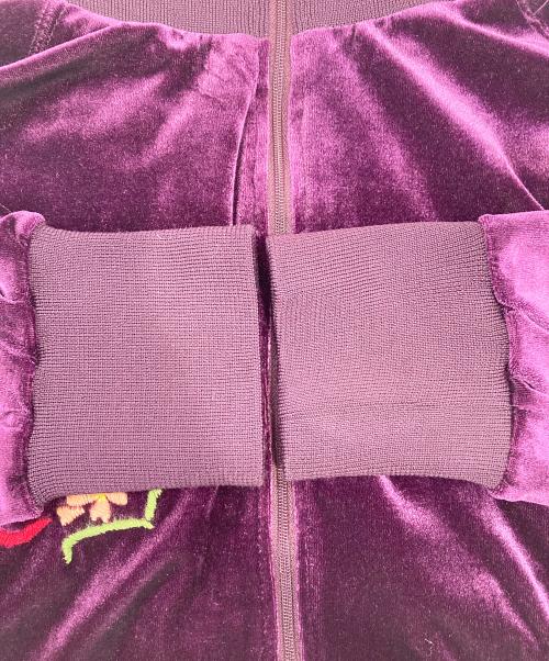 CROPPED HEADS（クロップドヘッズ）CROPPED HEADS (クロップドヘッズ) ベロアトラックジャケット パープル サイズ:Mの古着・服飾アイテム