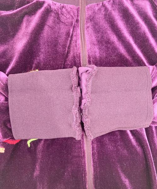 CROPPED HEADS（クロップドヘッズ）CROPPED HEADS (クロップドヘッズ) ベロアトラックジャケット パープル サイズ:Mの古着・服飾アイテム