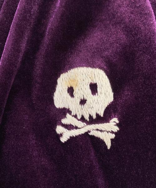 CROPPED HEADS（クロップドヘッズ）CROPPED HEADS (クロップドヘッズ) ベロアトラックジャケット パープル サイズ:Mの古着・服飾アイテム