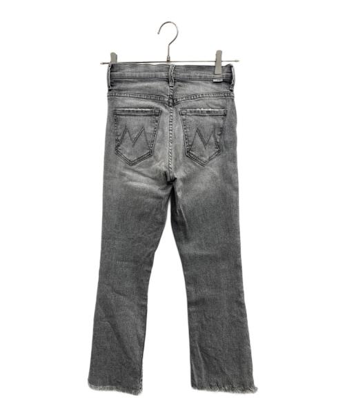 mother（マザー）mother (マザー) THE INSIDER CROP STEP FRAY グレー サイズ:24の古着・服飾アイテム