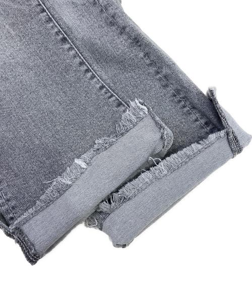 mother（マザー）mother (マザー) THE INSIDER CROP STEP FRAY グレー サイズ:24の古着・服飾アイテム