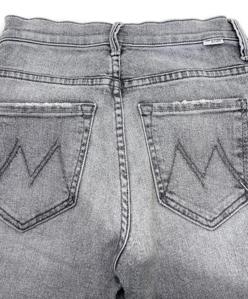 mother（マザー）mother (マザー) THE INSIDER CROP STEP FRAY グレー サイズ:24の古着・服飾アイテム