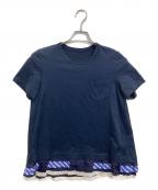 sacaiサカイ）の古着「Tシャツ」｜ネイビー