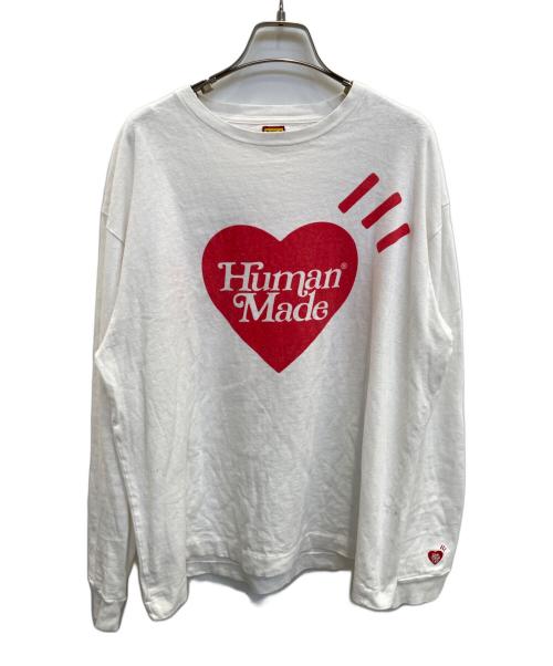 HUMAN MADE（ヒューマンメイド）HUMAN MADE (ヒューマンメイド) カットソー ホワイト サイズ:Mの古着・服飾アイテム