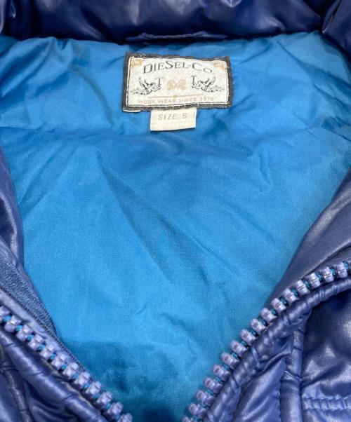DIESEL（ディーゼル）DIESEL (ディーゼル) ダウンジャケット ブルー サイズ:Sの古着・服飾アイテム