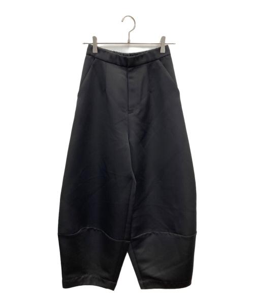 UN3D.（アンスリード）UN3D. (アンスリード) サテンコクーンパンツ ブラック サイズ:38の古着・服飾アイテム