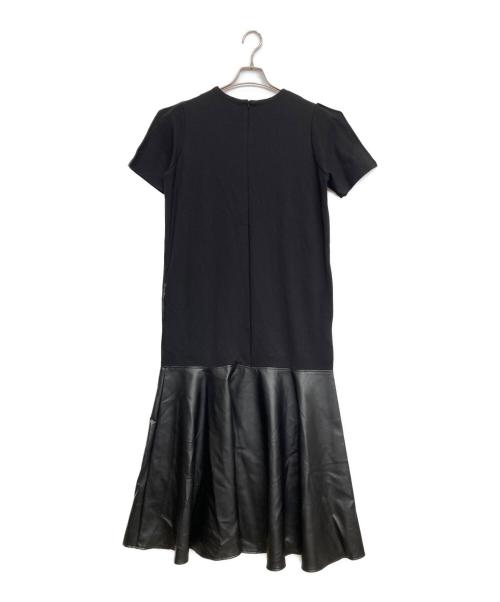 UN3D.（アンスリード）UN3D. (アンスリード) ECO LEATHER MIX OP ブラック サイズ:2の古着・服飾アイテム