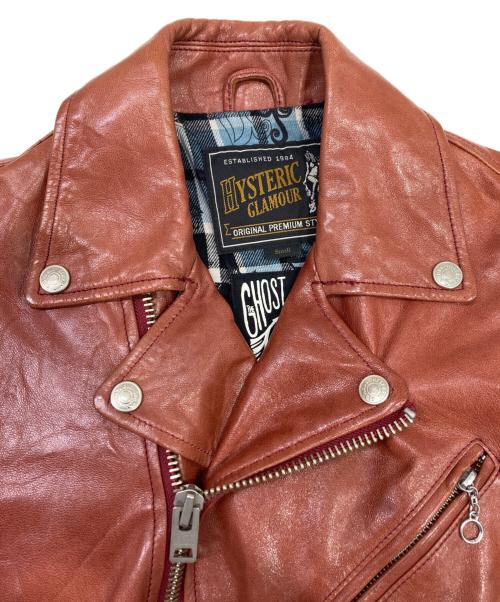 Hysteric Glamour（ヒステリックグラマー）Hysteric Glamour (ヒステリックグラマー) レザージャケット ブラウン サイズ:Smallの古着・服飾アイテム