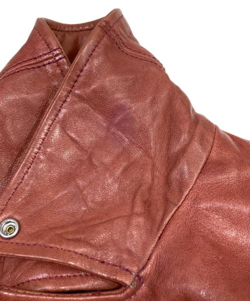 Hysteric Glamour（ヒステリックグラマー）Hysteric Glamour (ヒステリックグラマー) レザージャケット ブラウン サイズ:Smallの古着・服飾アイテム