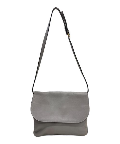 MARNI（マルニ）MARNI (マルニ) フラップアコーディオンショルダーバッグ グレーの古着・服飾アイテム