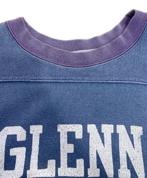 R JUBILEE（アールジュビリー）R JUBILEE (アールジュビリー) Football Line T-SHIRTS ブルー サイズ:Fの古着・服飾アイテム