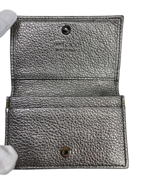 JIMMY CHOO（ジミーチュウ）JIMMY CHOO (ジミーチュウ) スタッズカードケース シルバーの古着・服飾アイテム
