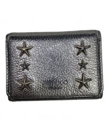 JIMMY CHOO（ジミーチュウ）の古着「スタッズ3つ折り財布」｜シルバー