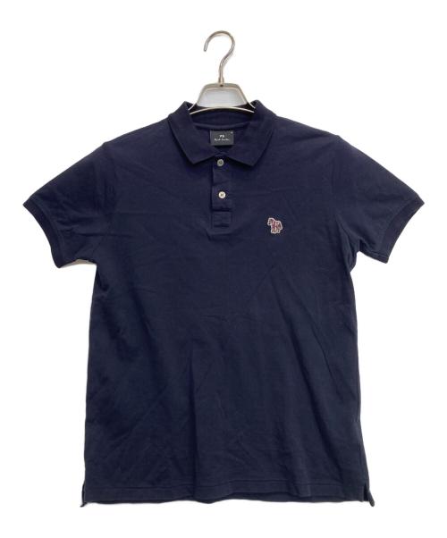 PAUL SMITH（ポールスミス）Paul Smith (ポールスミス) SPORTS STRIPE ZEBRA POLO SHIRT ブラック サイズ:Mの古着・服飾アイテム