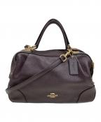 COACHコーチ）の古着「2WAYサッチェル ハンドバッグ」｜ブラウン