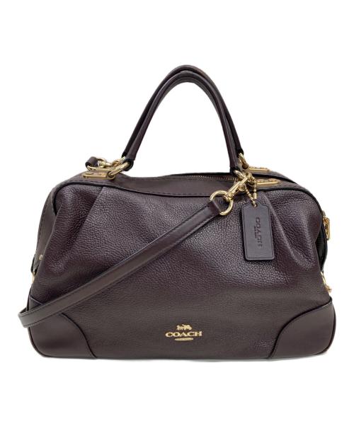 COACH（コーチ）COACH (コーチ) 2WAYサッチェル ハンドバッグ ブラウンの古着・服飾アイテム