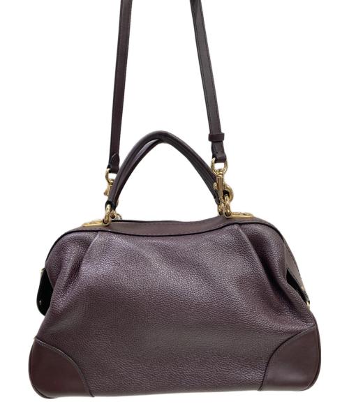 COACH（コーチ）COACH (コーチ) 2WAYサッチェル ハンドバッグ ブラウンの古着・服飾アイテム